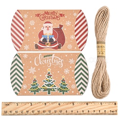 24 Stück 12 Stile Weihnachtsthema Karton Süßigkeiten Kissenboxen&nbsp;CON-FS0001-12