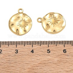 Pendentifs en acier inoxydable 304 martelé&nbsp;SA-CBA97DF-11G