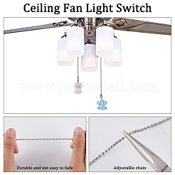6 pz ciondoli in resina per ventilatore da soffitto estensori per catene di trazione&nbsp;HJEW-CP00054