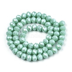 Chapelets de perles en verre électroplaqué&nbsp;EGLA-A034-P4mm-A20