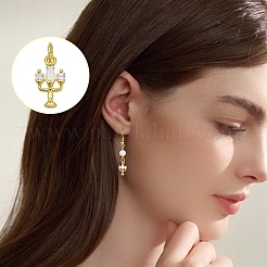 10pcs 2 estilos latón micro pave colgantes de circonita cúbica transparente&nbsp;ZIRC-SZ0005-41