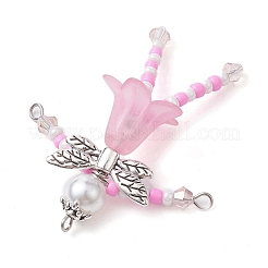 Gros pendentifs en perles de verre et de perles acryliques&nbsp;PALLOY-MZ00194-03