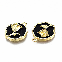 Crémaillère placage pendentifs en émail d'alliage&nbsp;LS-ENAM-N060-18-02LG