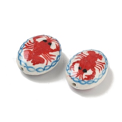 Perles en porcelaine manuelles&nbsp;PORC-Z005-01