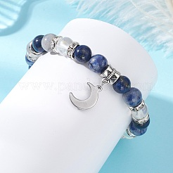 2 juego de pulseras para parejas con diseño de sol y luna celestiales&nbsp;BJEW-TA00718