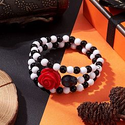 Bracelets ronds en perles acryliques&nbsp;BJEW-JB10835