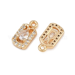 Pendentifs avec zircon cubiques à micro-pavés en laiton&nbsp;KK-K407-33G-01