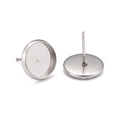 Orecchini a bottone in acciaio inossidabile 304 anti-ossidazione 50 pz 5 stili&nbsp;STAS-LS0001-14P
