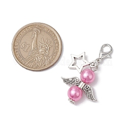 12 pendentif décoratif en perles d'imitation acrylique ange 12 couleurs&nbsp;HJEW-JM02616