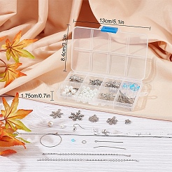 DIY-Sets zur Herstellung weihnachtlicher Schneeflocken-Ohrhänger&nbsp;DIY-SC0019-34