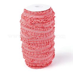 Ruban de nylon élastique à double volant en treillis&nbsp;NWIR-O010-03F