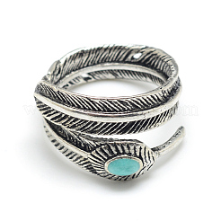 Emaille verstellbare Legierung Fingerringe&nbsp;X-RJEW-S038-008