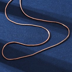 Colliers en laiton avec chaînes serpent pour femmes&nbsp;NJEW-D302-14RG