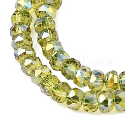 Chapelets de perles en verre électroplaqué&nbsp;GLAA-Q105-03-02