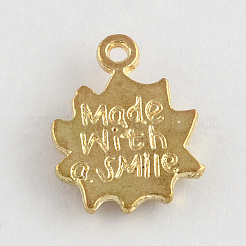 Sonne Legierungs Anhänger & Charms&nbsp;TIBEP-2905-G-RS