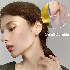 100 pièce de 2 styles de boucles d'oreilles à tige en acier inoxydable 304&nbsp;STAS-YW0003-44