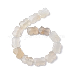 Chapelets de perles en agate blanche naturelle&nbsp;G-K359-D02-01
