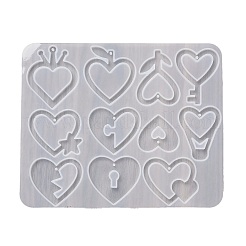 Herz Ohrringe Anhänger DIY Silikonform&nbsp;X1-DIY-Q033-06C