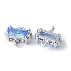 Colgantes de conector de circonita cúbica pavé de latón&nbsp;KK-F892-53P-03