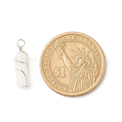 Pendentifs en jade blanc naturel&nbsp;PALLOY-JF01575-11