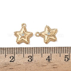 Ciondoli in ottone zirconi chiari micro pavé&nbsp;KK-A280-09G