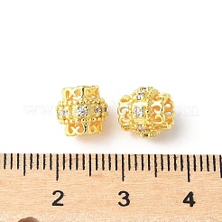 Zirconia cúbica de latón micro pavé abalorios europeas&nbsp;KK-U067-08G-06