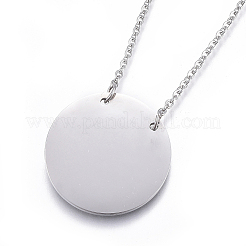 Colliers pendentifs en acier inoxydable 304&nbsp;NJEW-E141-23