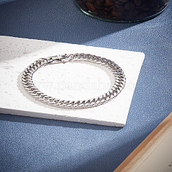 1 Stück kubanische Gliederkettenarmbänder aus 304 Edelstahl für Männer und Frauen&nbsp;BJEW-LP0001-13B-P