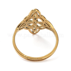Ionenplattierung (IP) 304 Edelstahl verstellbare Ringe&nbsp;RJEW-B047-03G