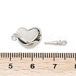 Messingmikropavé mit klaren Zirkonia-Kastenverschlüssen&nbsp;KK-P291-45P