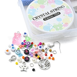 Bausatz zum Selbermachen von Perlenohrring-Armbandketten&nbsp;DIY-YW0006-47