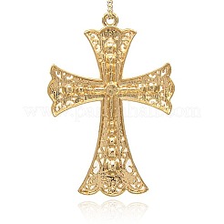 Plaqué or alliage croisées gros pendentifs&nbsp;ALRI-J026-28G