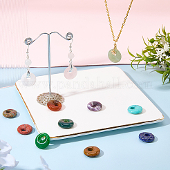 12 Stück 12 Stile natürliche und synthetische gemischte Edelsteinanhänger&nbsp;G-SC0003-89