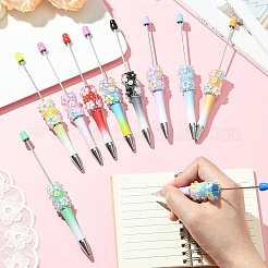 10 penna con perline in plastica a forma di fiore&nbsp;FIND-YW0008-56
