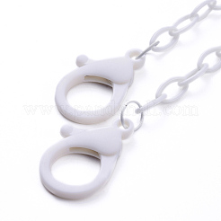 Personalisierte abs kunststoff kabelkette halsketten&nbsp;NJEW-JN03310-07