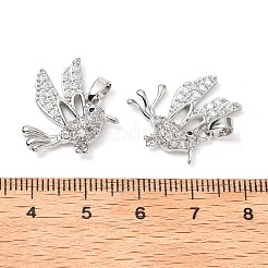 Pendentifs en laiton zircon cubique transparent&nbsp;KK-G533-07D-P