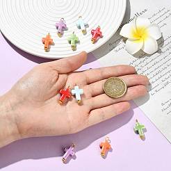 10 pendentif en porcelaine fait main 5 couleurs&nbsp;PALLOY-FS00085