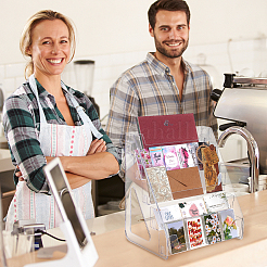 Organizador acrílico de un nivel para cupcakes&nbsp;ODIS-WH0099-205