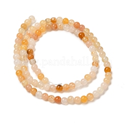 Topazio naturale fili di perle di giada&nbsp;G-K153-B22-4mm