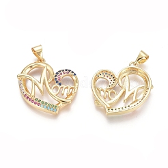 Colgante micropavé cubic zirconia de latón&nbsp;ZIRC-G152-33G