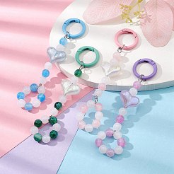 Decorazioni pendenti con perline in resina e acrilico&nbsp;KEYC-JKC00512