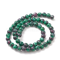 Brins de perles de pierres précieuses naturelles teints ronds&nbsp;LS-G-R345-8mm-15