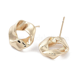 Pendientes de aleación con anillo giratorio para mujer.&nbsp;EJEW-H309-12KCG