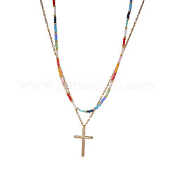 Boho-Kreuzanhänger aus Edelstahl 304&nbsp;MU6538-2
