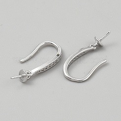 925 crochets d'oreilles en argent massif&nbsp;STER-WH0008-96P