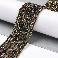 Chapelets de perles en verre électroplaqué&nbsp;GLAA-H021-01A-HP04