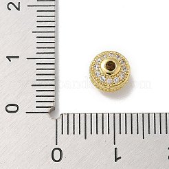 Cremagliera placcatura micro ottone spianare perline zirconi&nbsp;KK-L224-032G