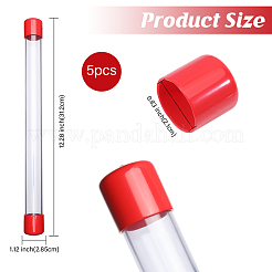 Tubo di stoccaggio trasparente in plastica e gomma in pvc&nbsp;FIND-WH0173-158B
