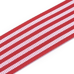 Ripsband aus Baumwoll-Ripsband mit Streifenmuster&nbsp;OCOR-WH0051-A01