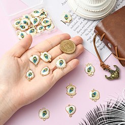 24 Stück 8 Stile Legierung & Harz Verbindungsstück Charms&nbsp;RESI-CJ0004-97